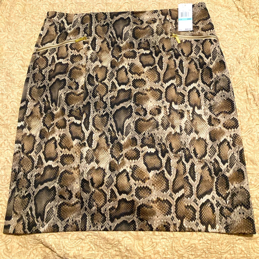 MK skirt snakeskin pattern size20 new